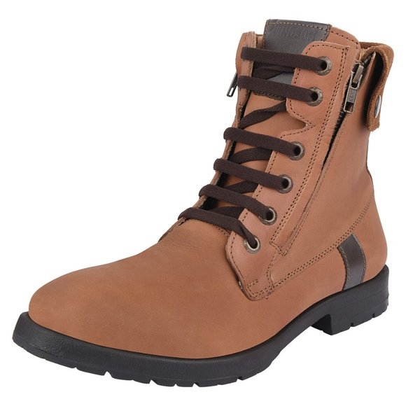 LIBERTYZENO Men's  Lace-Up Lite Brown Casual Boots - Picture 1 of 5